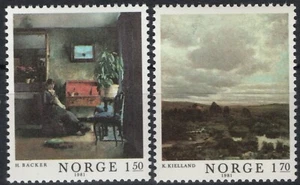 1676 Norway 1981, NK 895-96, MNH, Norwegian Paintings V, MI 847-48, SC #792-93. - Picture 1 of 1