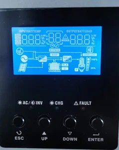 PANEL REMOTO PARA INVERSORES HIBRIDOS CON CONEXION RJ45 - Imagen 1 de 6