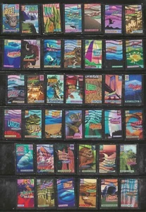 US Sc #4033-4072 39c WONDERS OF AMERICA SET of 40 USED SINGLES OFF PAPER SOUND - Picture 1 of 1