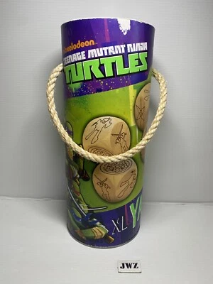 XL TEENAGE MUTANT NINJA TURTLES YAHTZEE DICE GAME HUGE WOODEN DICE VERSION TMNT - Image 1 of 4