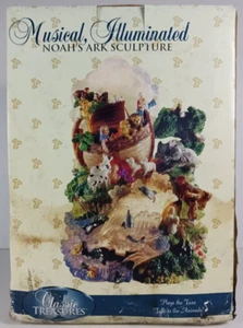 Classic Treasures Musical Illuminated Noah's Ark Sculpture New In Box - Picture 1 of 6