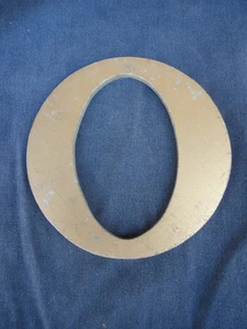 Large Aluminum Letter 'O' Gold Anodized Finish - Picture 1 of 3