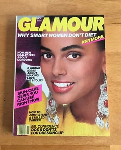Glamour Magazine November 1987 Louise Vyent Cover No Label Newsstand - Picture 1 of 2