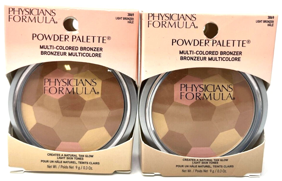 (2) Physicians Formula Powder Palette Multi-Colored Bronzer 3869 - Light Bronzer - Image 1 of 3