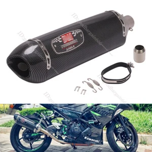 Tubo silenciador de escape de motocicleta de 570 mm 51 mm puntas silenciadores interiores de acero inoxidable - Imagen 1 de 12