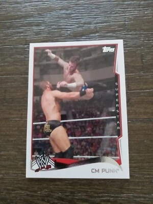 2014 Topps WWE CM PUNK Base Card #12 AEW MINT - Image 1 of 2