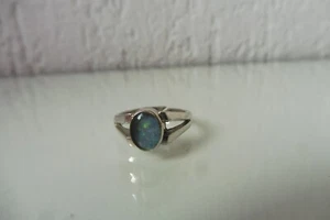 schöner alter Ring  ,  835 Silber mit Opal - Bild 1 von 4