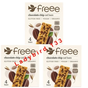 Freee Chocolate Chip Oats Bars Gluten Free Vegan Organic x3 Packs - Picture 1 of 1