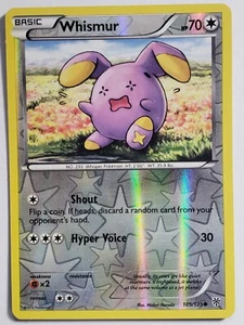 Tarjeta Pokémon Tormenta Plasma REVERSE HOLO Whismur 105/135 LP/VLP - Midori Harada - Imagen 1 de 3