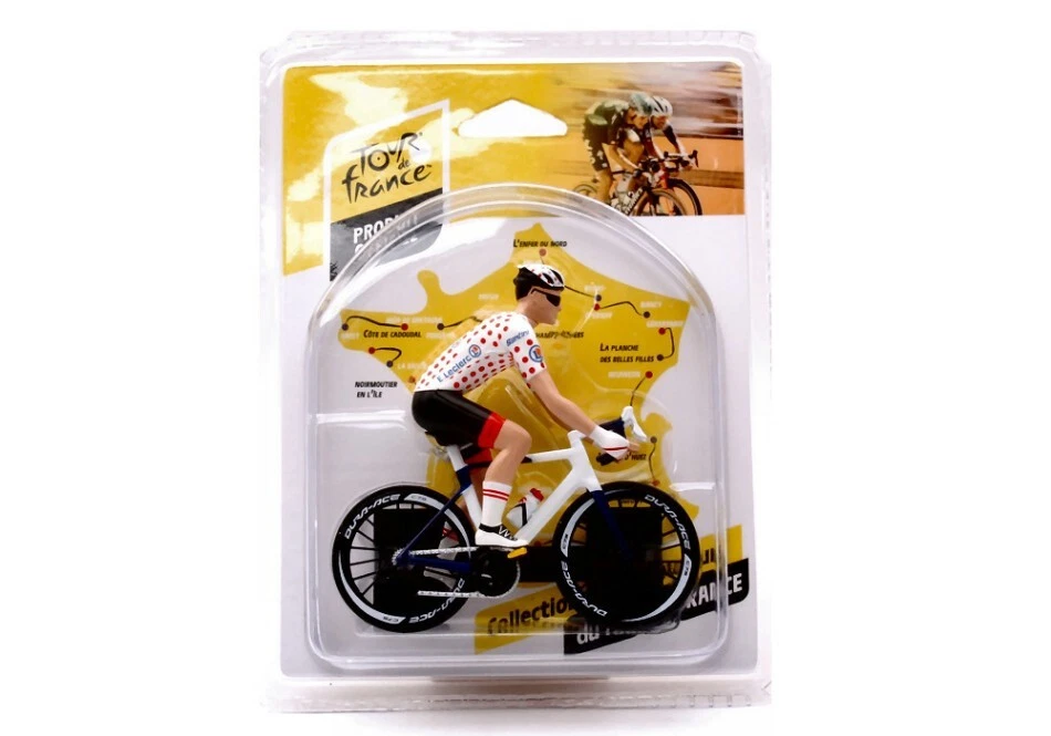 Bicycle Tour De France 2023 White / Red Pois Shirt 1:18 Model SOLIDO - Immagine 1 di 1