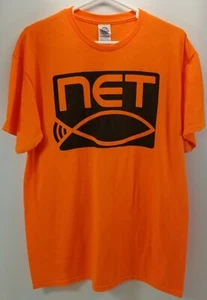 M) Camiseta grande NET TV Nueva York católica publicidad naranja neón - Imagen 1 de 6
