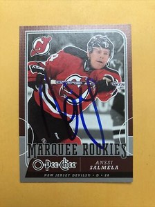 Anssi Salmela Signed New Jersey Devils Rookie Card 1