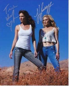 KATEE SACKHOFF and TRICIA HELFER Signed Autographed 8x10 Photo - Picture 1 of 1