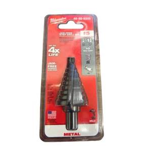 Milwaukee 48-89-9205 Punta per trapano passo HSS da 1/4" a 1-3/8" x 1/8" 10 fori dimensioni - Foto 1 di 2
