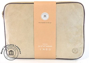 Funda de Cuero para Laptop Tablet 11" 12" DBramante 1928 Gamuza Arenisca Genuina - Imagen 1 de 1