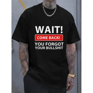 printed t shirts men casual graphic tee quote cool t shirt mens clothing - Picture 1 of 6