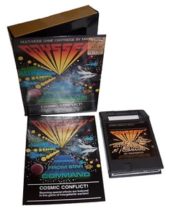 Vintage 1978 Odyssey 2 Cosmic Conflict Video Game Complete w/ Box & Instructions - Picture 1 of 5