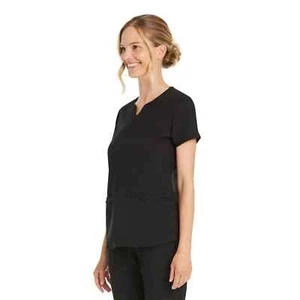 SET 2 PEZZI: ScrubStar Top e pantaloni scrub donna scollo a V, taglie forti 3XL nero - Foto 1 di 4