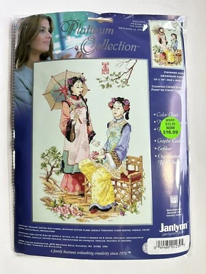 Janlynn Platinum Collection Friends In The Garden Geisha Kit Punto de Cruz *Leer Foto 1 de 3