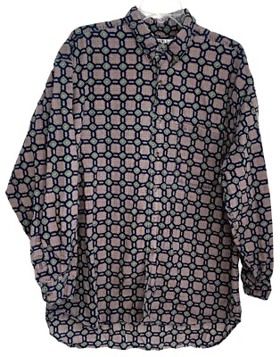 Vintage 80s Bench Company Ltd UK Geometric Button Down Casual Shirt Men XL - Image 1 of 4