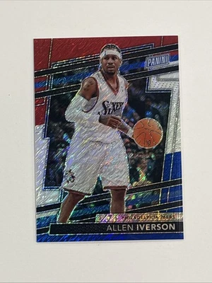 Allen Iverson 2024 Panini National Convention VIP Gold Pack #37 Red White & Blue - Image 1 of 2