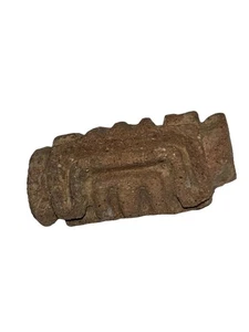 "Mini pequeña estampilla antigua maya coleccionable hecha a mano de cerámica de 1,5""" - Imagen 1 de 8