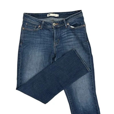 Женские джинсы Levis 529 изогнутые прямые штанины 10 синяя джинсовая ткань стрейч 30X32 - Изображение 1 из 4