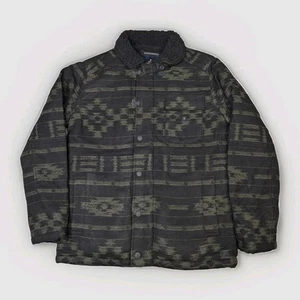 Roark Axeman Jacket Mens Medium Black Green Sherpa Lined Coat New W/O Tags - Picture 1 of 12