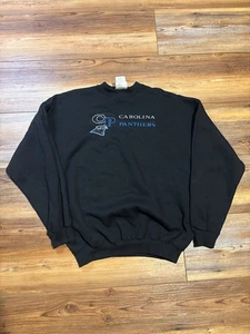 Maglione girocollo Carolina Panthers atletico logo vintage anni 90 taglia XL - Foto 1 di 5