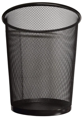 Circular Mesh Wastebasket Trash Can, Waste Basket Garbage Can Bin for Bathrooms, - Image 1 of 4