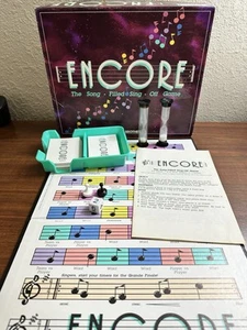 Encore Vintage Game-The Song Filled Sing Off Game Complete VGUC - Picture 1 of 4