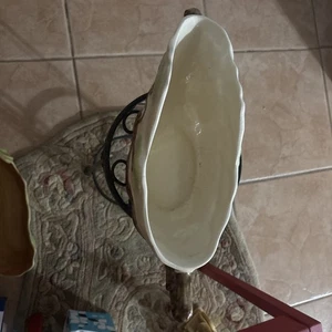 Centro de mesa vintage ROSEVILLE Ming Tree - blanco templo 528-10 mediados de siglo - Imagen 1 de 3