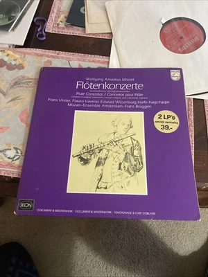Mozart: Flute Concertos, Franz Vester, Philips 6577-008/009, 2 LP, 1973, Holland - Image 1 of 4
