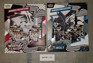 Pokemon TCG: Black Bolt & White Flare Binder Collection Set - SEALED - Picture 1 of 6