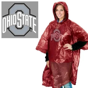Ohio State Buckeyes NCAA Rain Poncho New - Picture 1 of 1