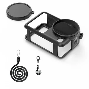 Für DJI Osmo Action 6 Kameratasche Silikonhülle Schutzhülle mit Objektivdeckel - Bild 1 von 10