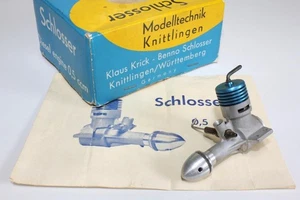 Motor modelo diésel Schlosser Tomboy alemán 1958 vintage muy raro, nuevo en caja. - Imagen 1 de 9