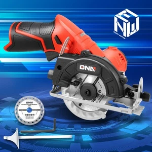 DNA Motoring TOOLS-00174 12V Compact Cordless Circular Saw w/Blade+Hex Key Red - Picture 1 of 9