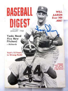 Larry Sherry Signed Autographed Magazine Baseball Digest 1960 JSA AG39503 - Picture 1 of 4