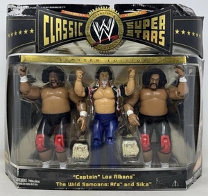WWE Classic Super Stars Captain Lou Albana & Wild Samoans NIP - Picture 1 of 7