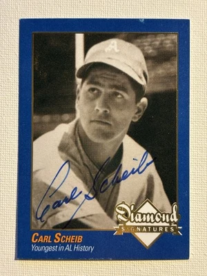 CARL SCHEIB CARDINALS ATHLETICS 2009 AUTOGRAPHED BASEBALL CARD - Image 1 of 2