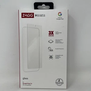 ZAGG Glass Elite Tempered Glass Screen Protector for Google Pixel 7a - Picture 1 of 3