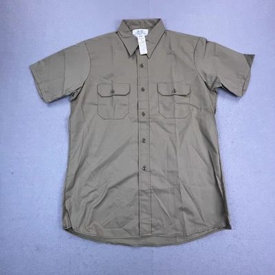 Vintage Sears Fieldmaster Shirt Mens Large Short Sleeve Button Up Workwear 90s - Image 1 of 4