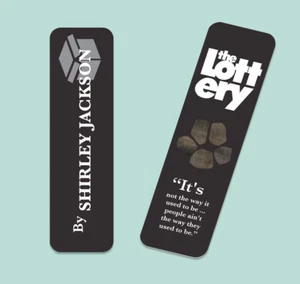 The Lottery by Shirley Jackson Bookmark Set - Picture 1 of 2