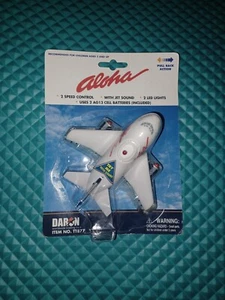 DIERONON ALOHA AIRLINES DIFUNTO JUGUETE DE ACCIÓN RETROCESO AVIÓN LUCES Y SONIDO NUEVO - Imagen 1 de 2