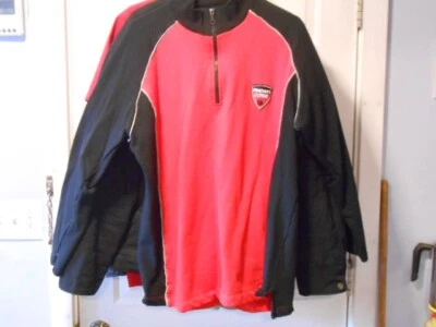 DUCATI CORSE   1/4 Zip up Pullover Red/Black Silver Sweatshirt  M- L - Image 1 of 4