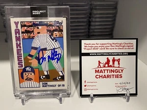Topps Project 2020 Signed DON MATTINGLY CHARITIES Auto Card #13 Keith Shore - Picture 1 of 12