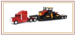 VERSATILE 580DT & SEMI TRAILER RED/YELLOW ERTL/TOMY #16453 DIECAST 1/64 - Picture 1 of 20