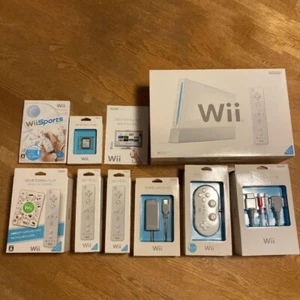 Nintendo Wii White Console System w/Related Accessories *See Photos* New Japan - Picture 1 of 10