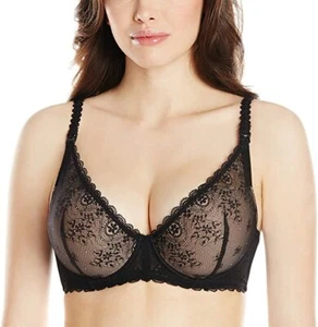 Le Mystere L6717 Black Lace Sexy Mama Nursing Bra Women's Size 34DD/E - Picture 1 of 3